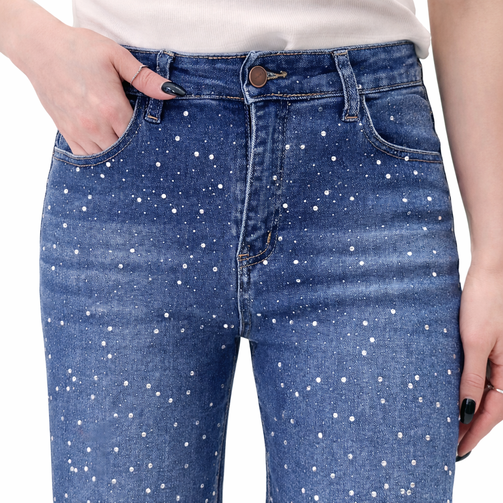 Blue Joint jeans palazzo strass