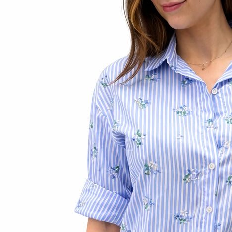 Blue Joint camicia fantasia fiori