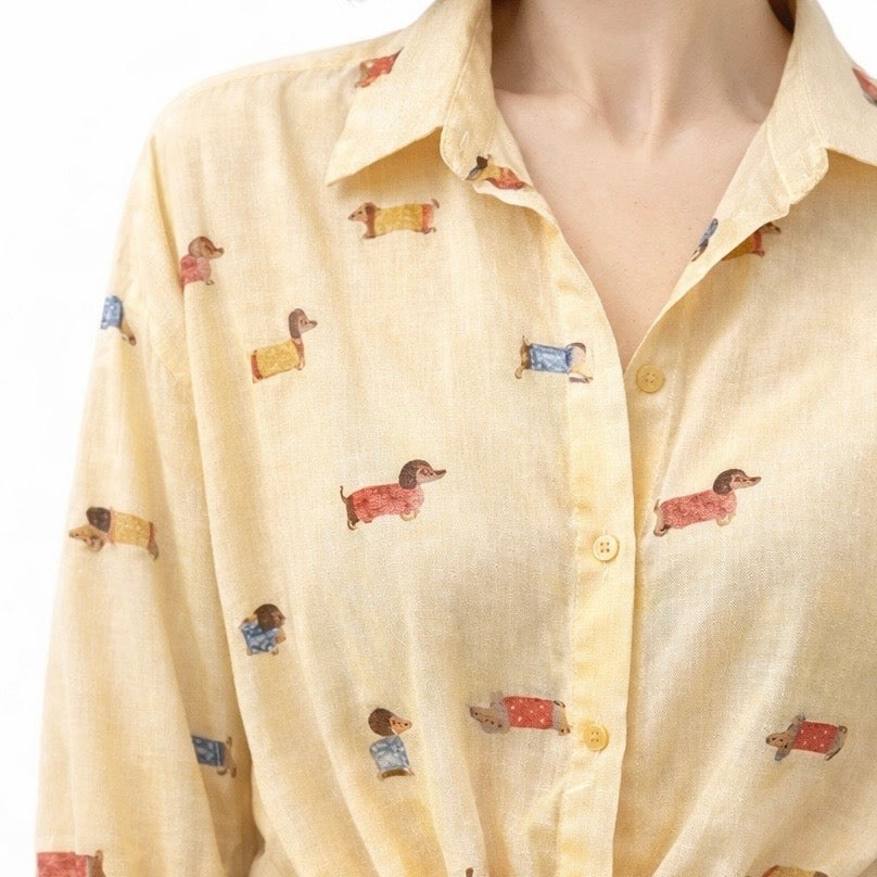 Sunway camicia bassotti gialla