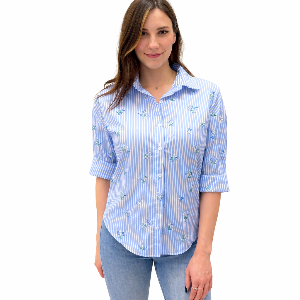 Blue Joint camicia fantasia fiori