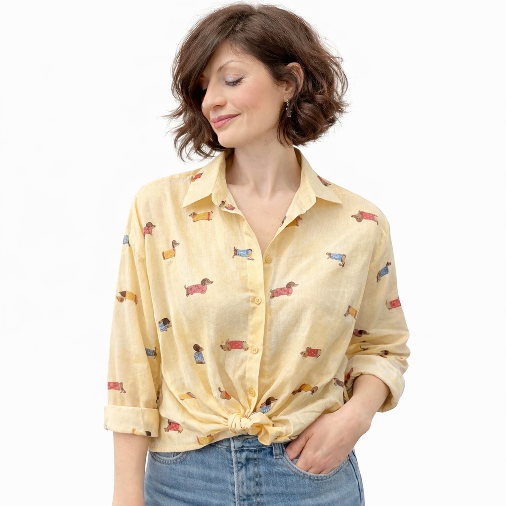 Sunway camicia bassotti gialla