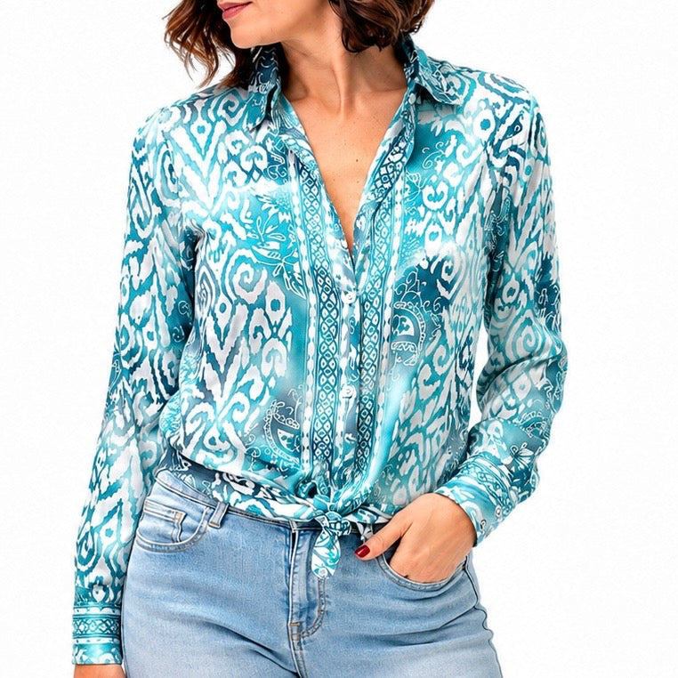 Ayfee camicia fantasia