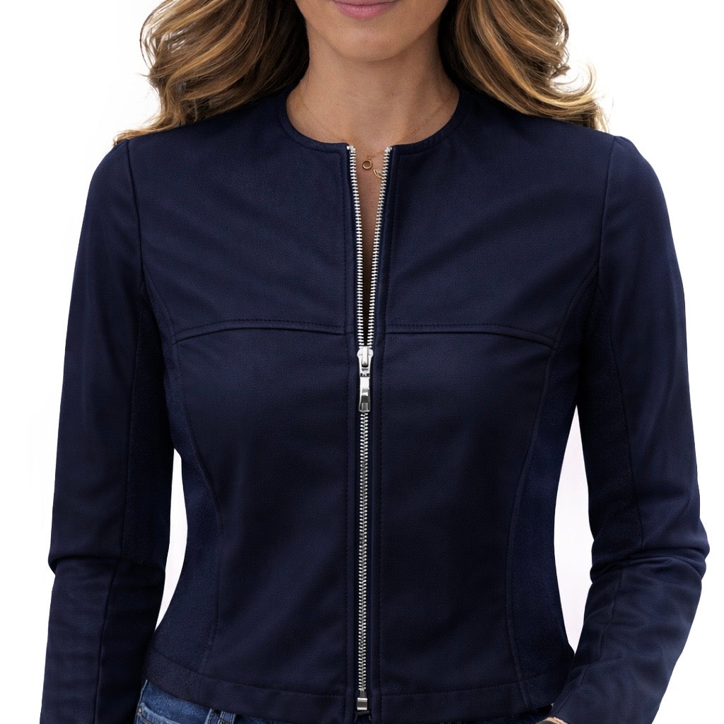 Blue joint giubbino ecopelle