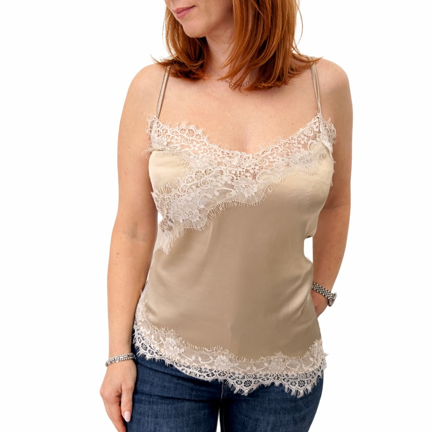 Blue Joint Top pizzo asimmetrico