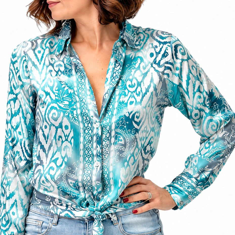 Ayfee camicia fantasia