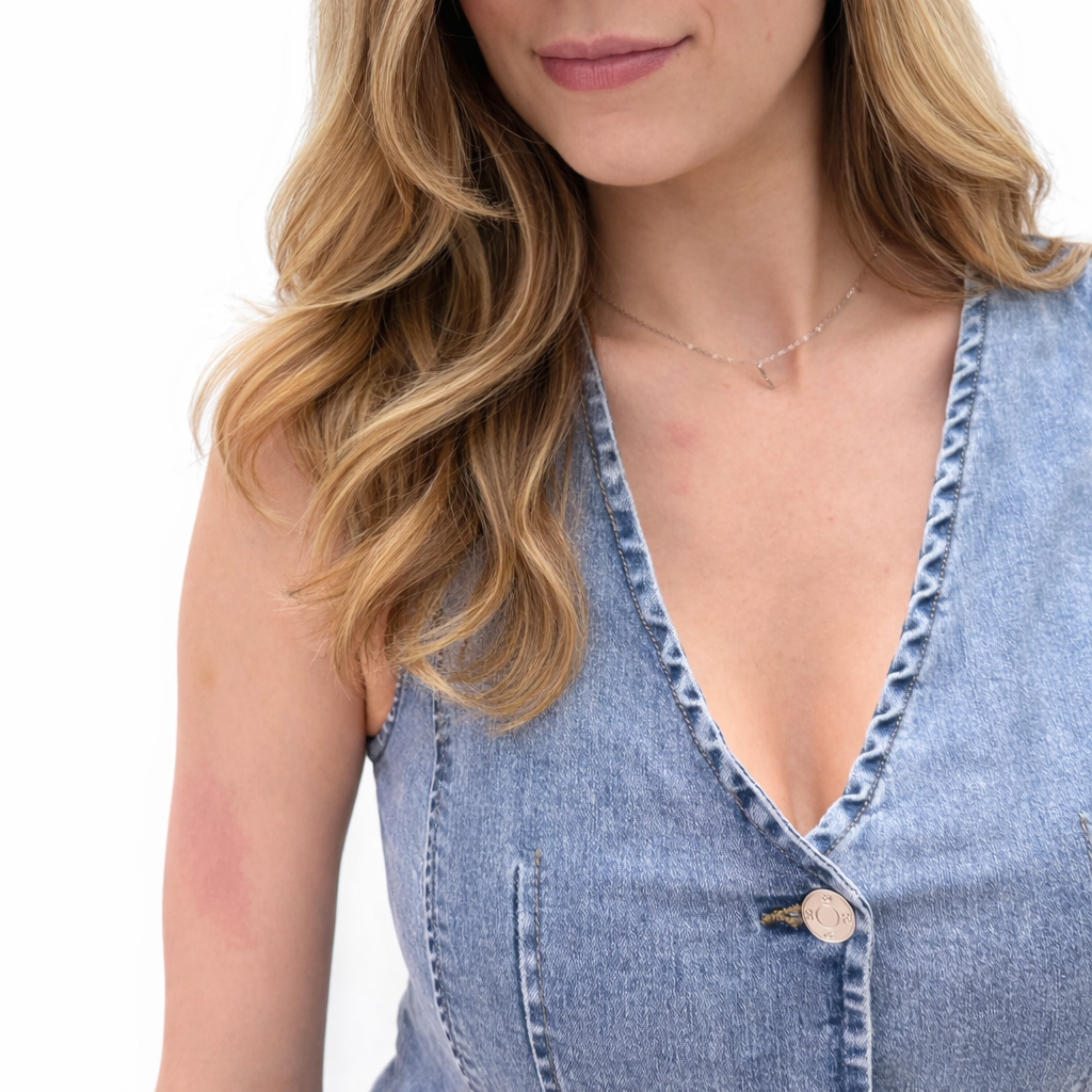 Chiara Dalba gilet jeans