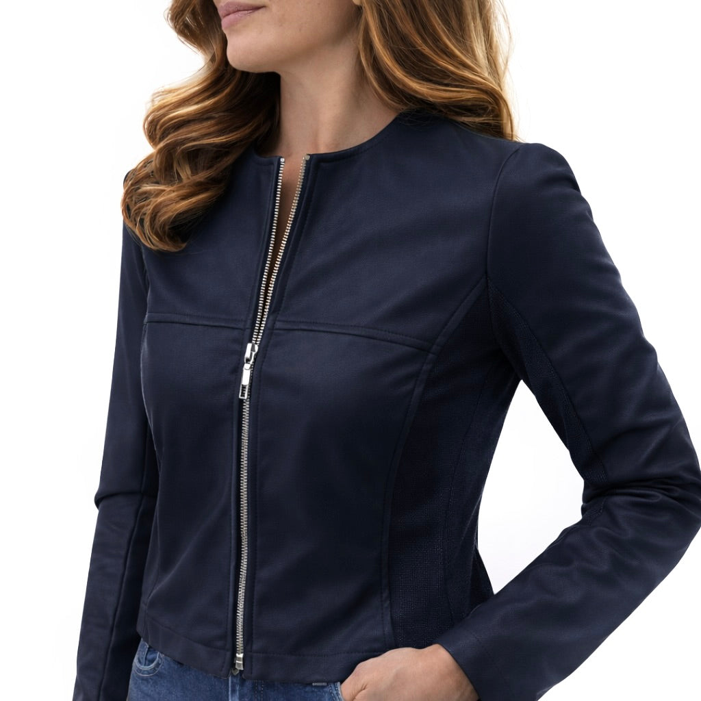 Blue joint giubbino ecopelle