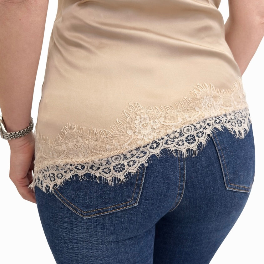 Blue Joint Top pizzo asimmetrico