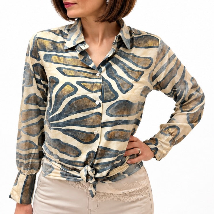 Ayfee camicia fantasia