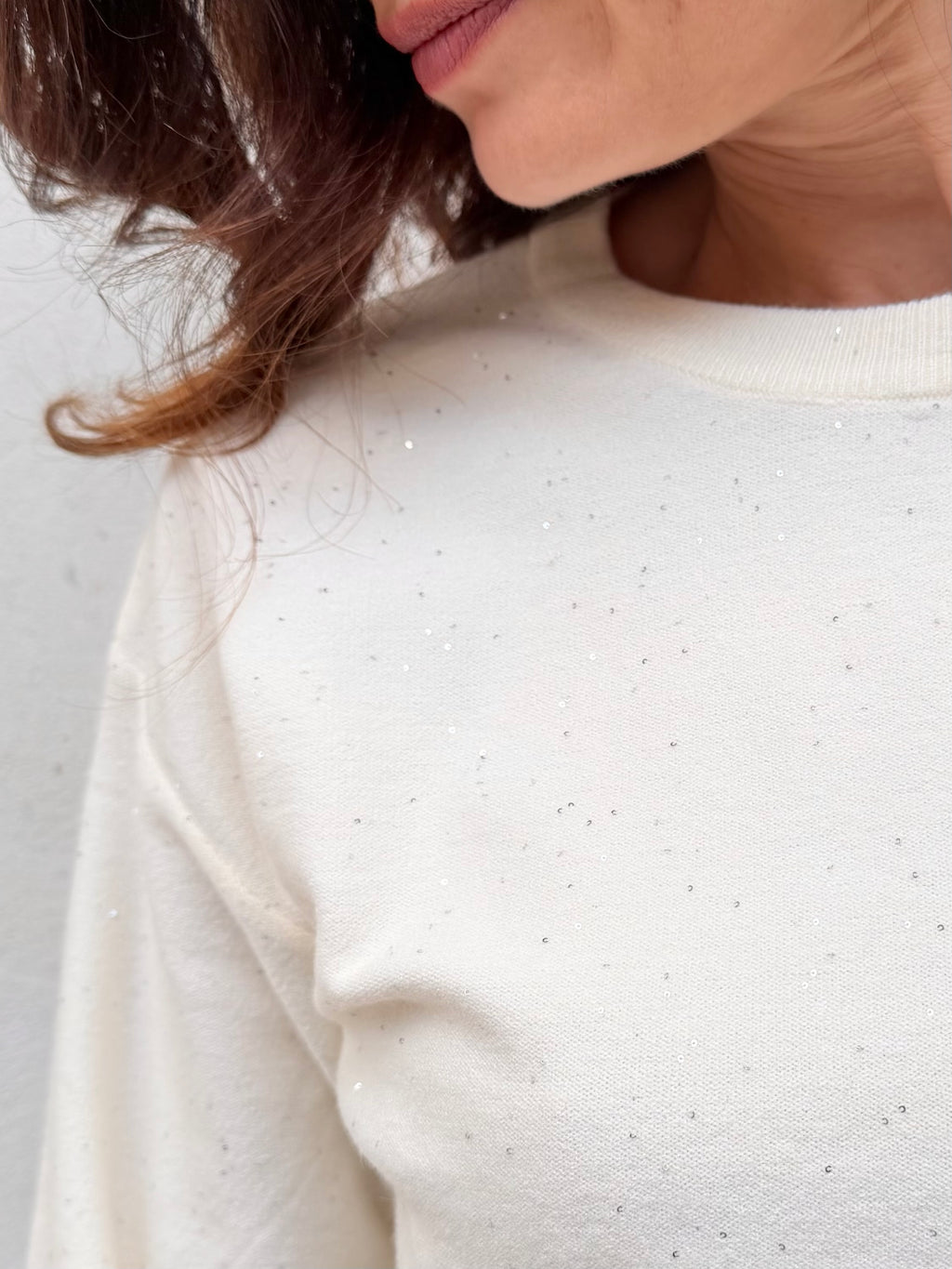 Ayfee girocollo micropaillettes