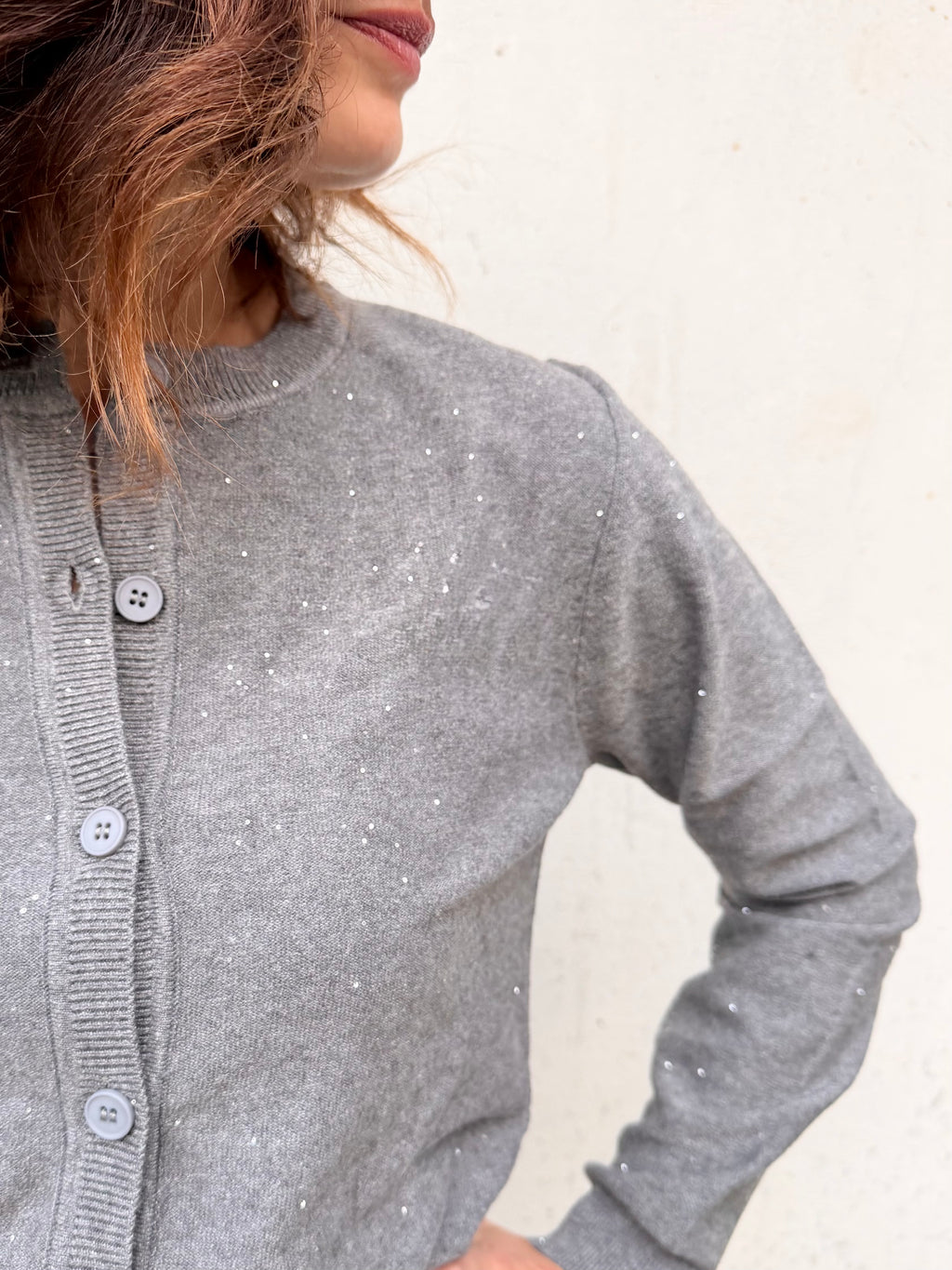 Ayfee cardigan micropaillettes