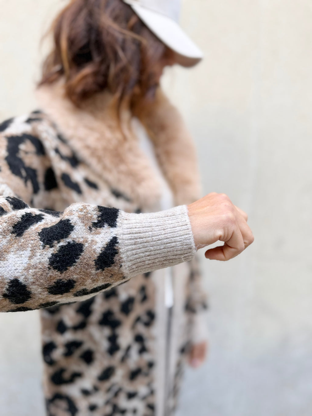 Ayfee cardigan lungo maculato