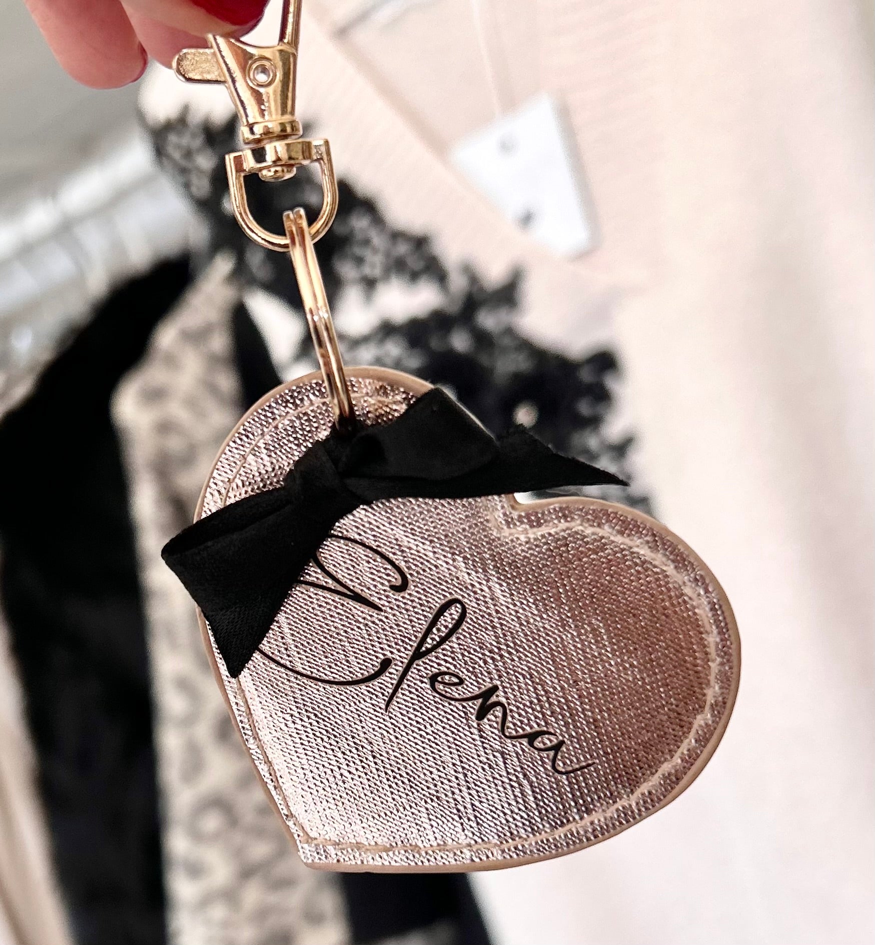 Laurich portachiavi cuore personalizzato