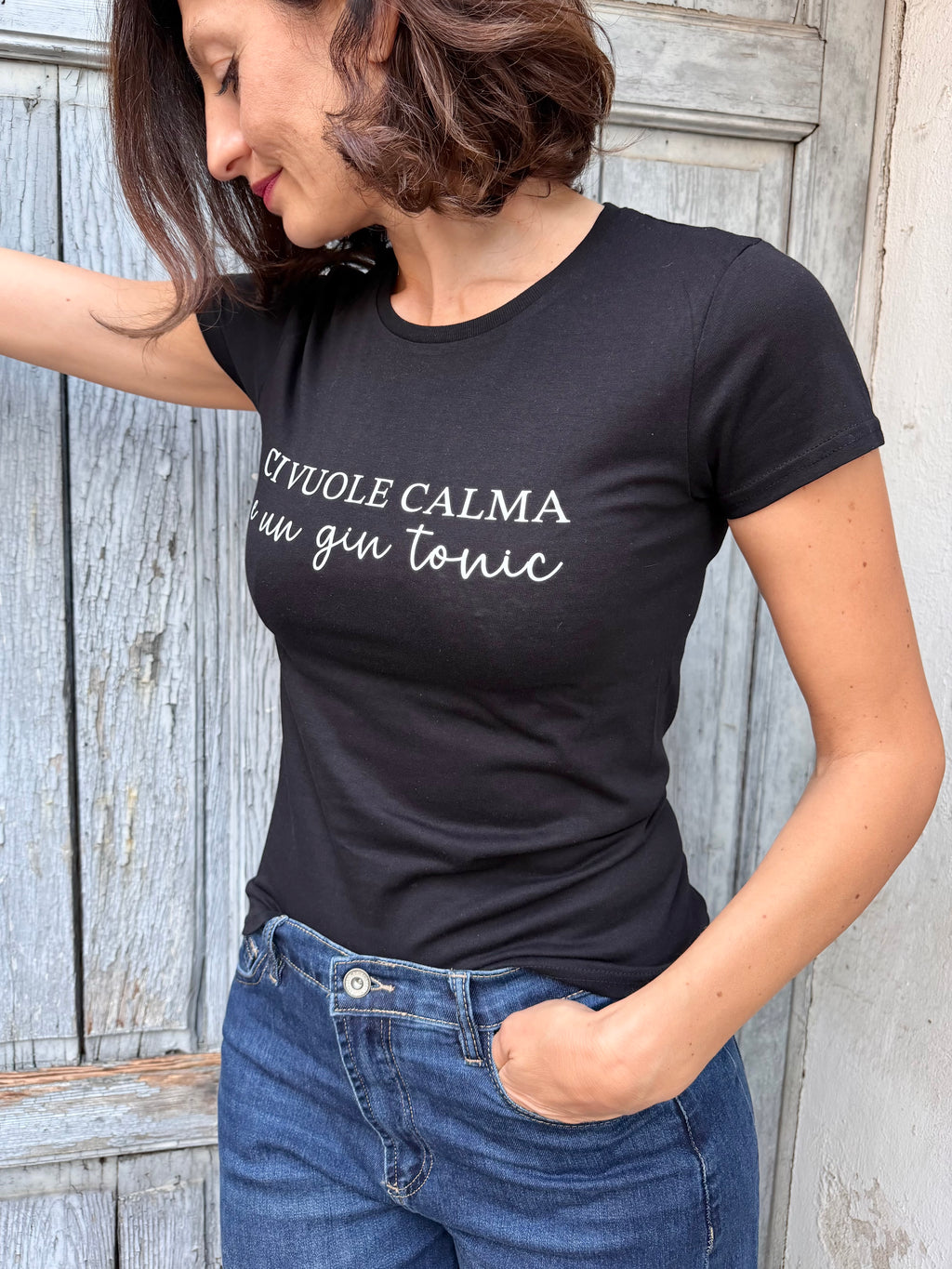 My T-shirt Ci vuole calma e un gin tonic