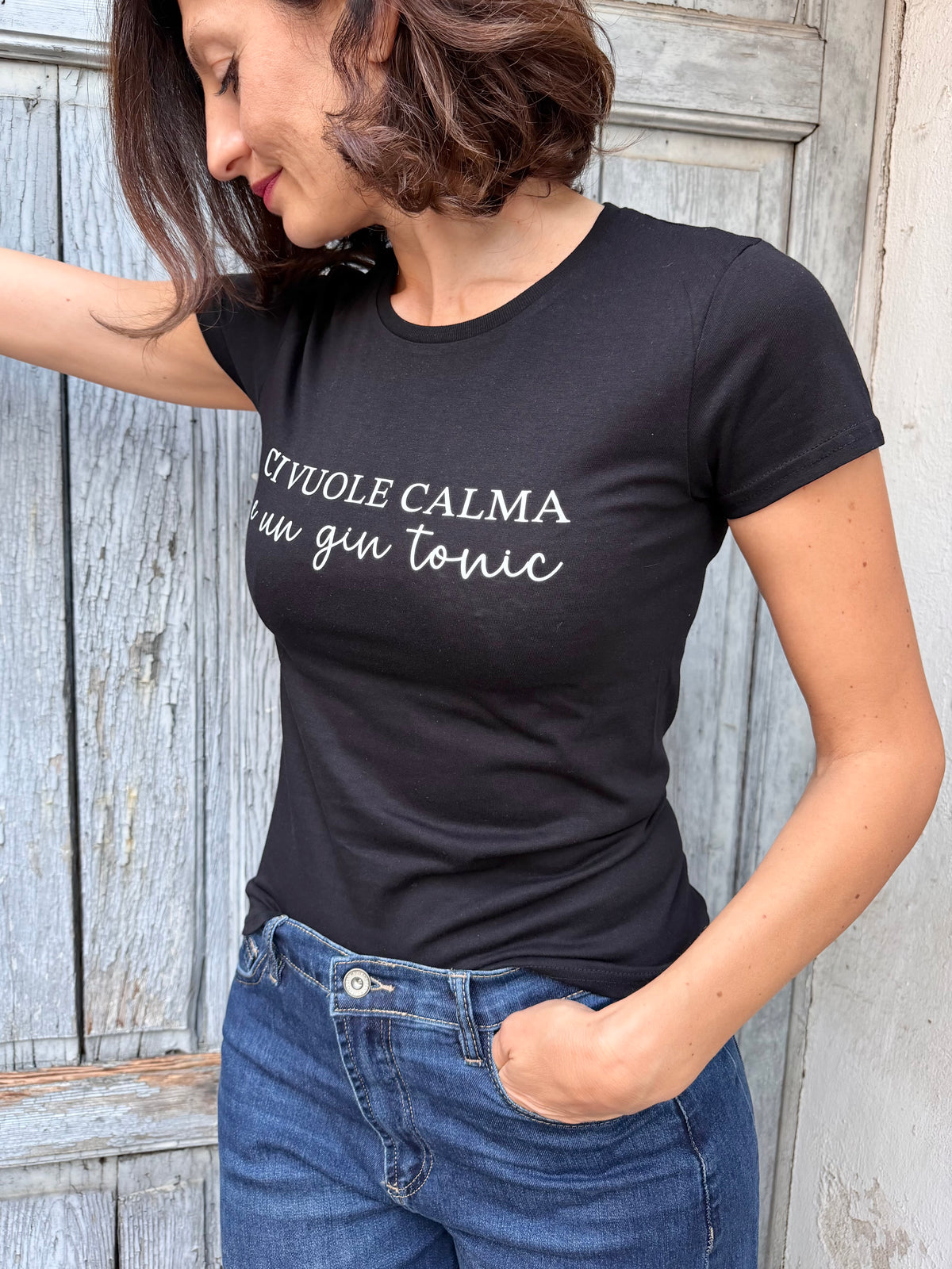 My T-shirt Ci vuole calma e un gin tonic