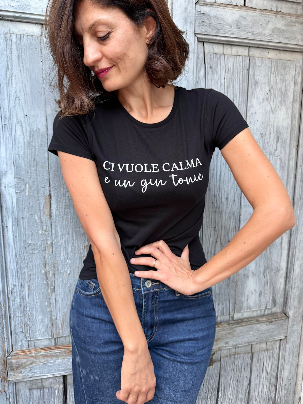 My T-shirt Ci vuole calma e un gin tonic