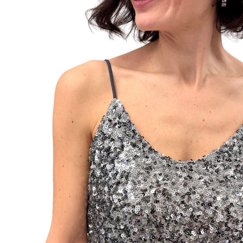 Blue Joint Top Paillettes