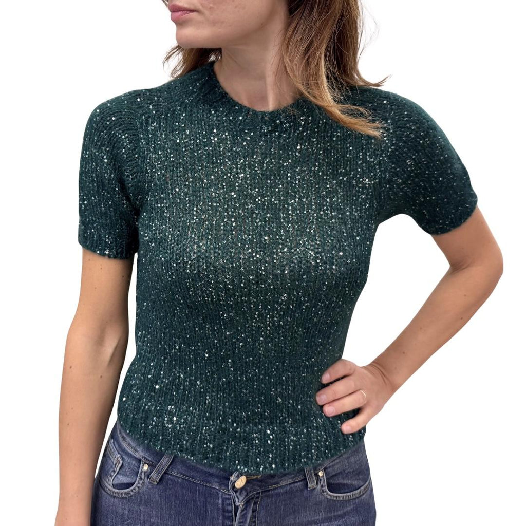 Akuaketa maglione manica corta AKK2288VERDE Akuaketa