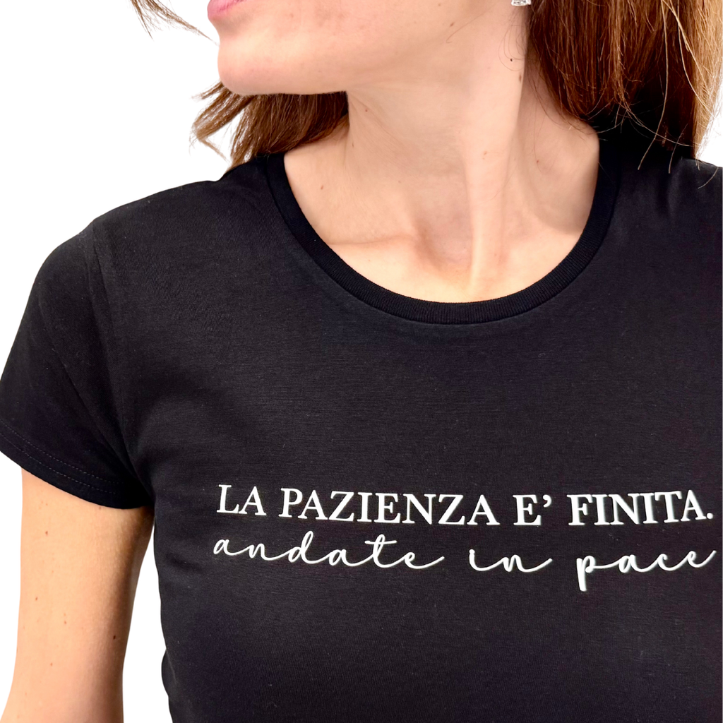 Simona M T-shirt Pazienza T-SHIRT PAZIENZANERO Simona M.