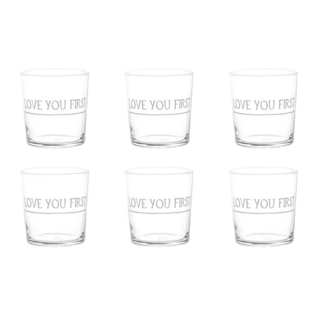 Simple Day 6 bicchieri Love You First 10011809LOVE YOU FIRST Simple Day