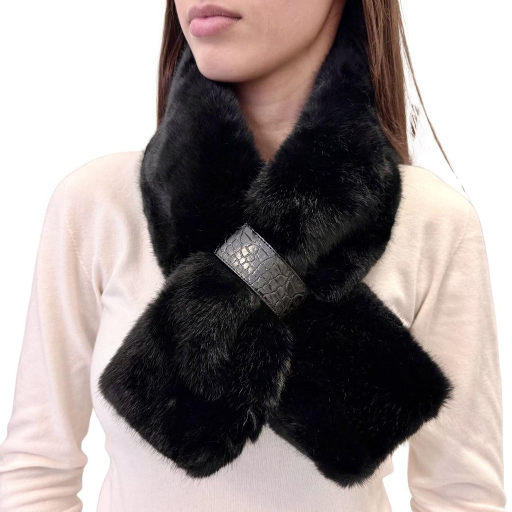 Ayfee collo ecopelliccia 020-ST25236NERO Ayfee