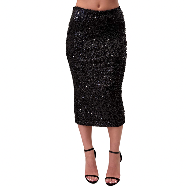 Rebeka Ross gonna paillettes GO59NERO Rebeka Ross