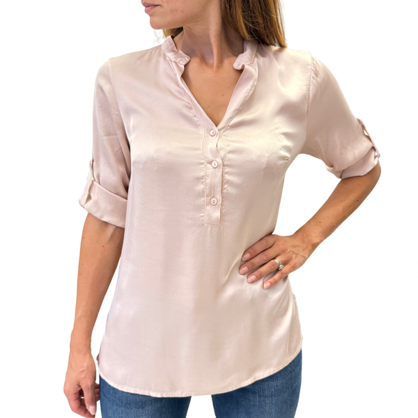 Blue Joint camicia raso 94405ROSA blue joint