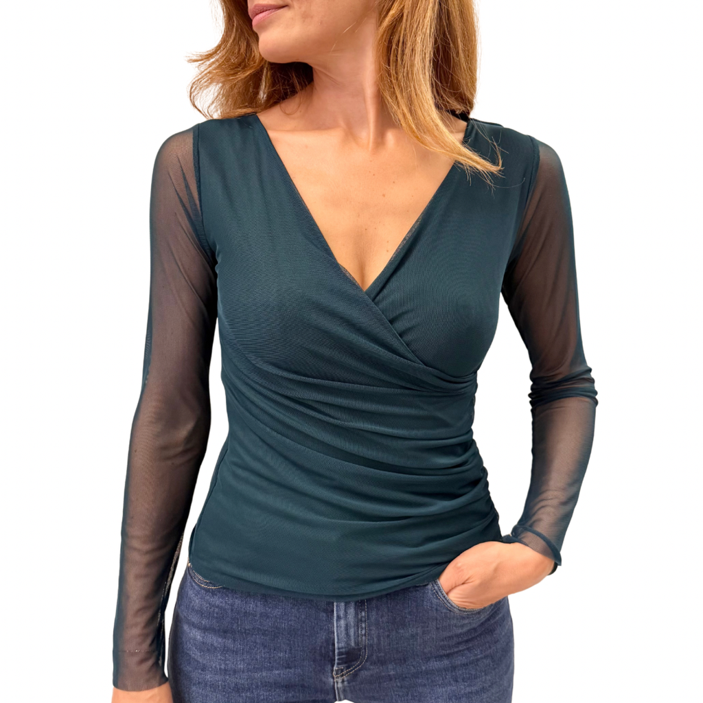 Blue Joint maglia incrociata 