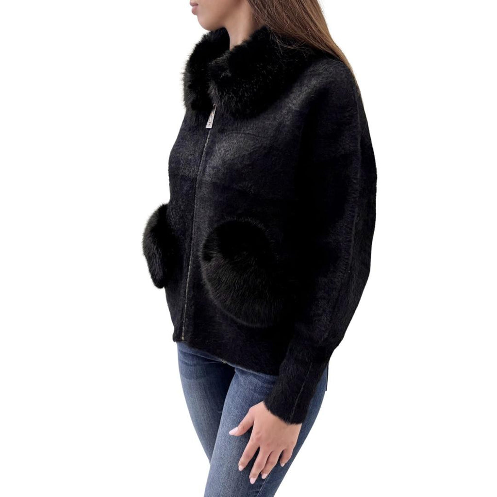 Ayfee pellicciotto corto 684-CAM25275NERO Ayfee