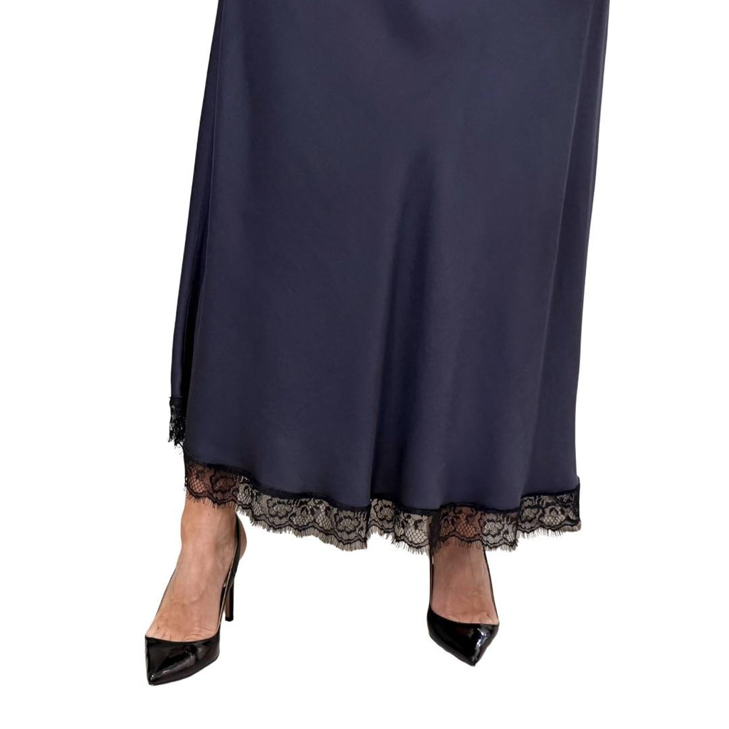 Blue Joint gonna raso e pizzo 