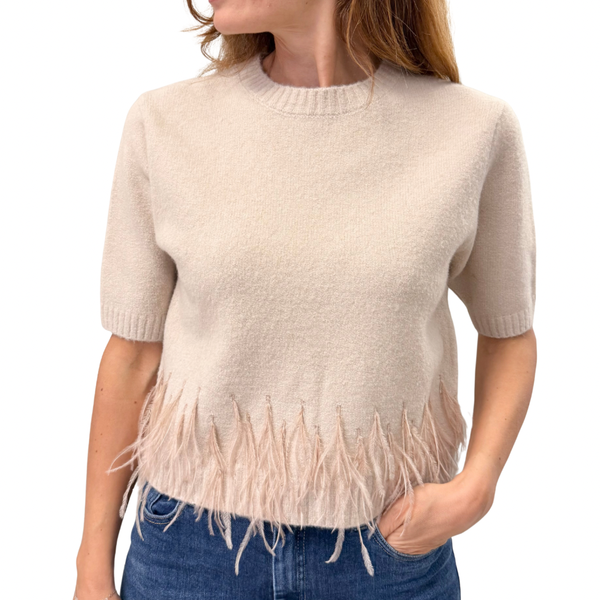 Sunway maglioncino piume J1181BEIGE Sunway