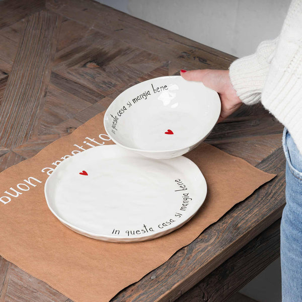 Simple Day piatti piani In questa casa si mangia bene 10011016IN QUESTA CASA SI MANGIA BENE Simple Day