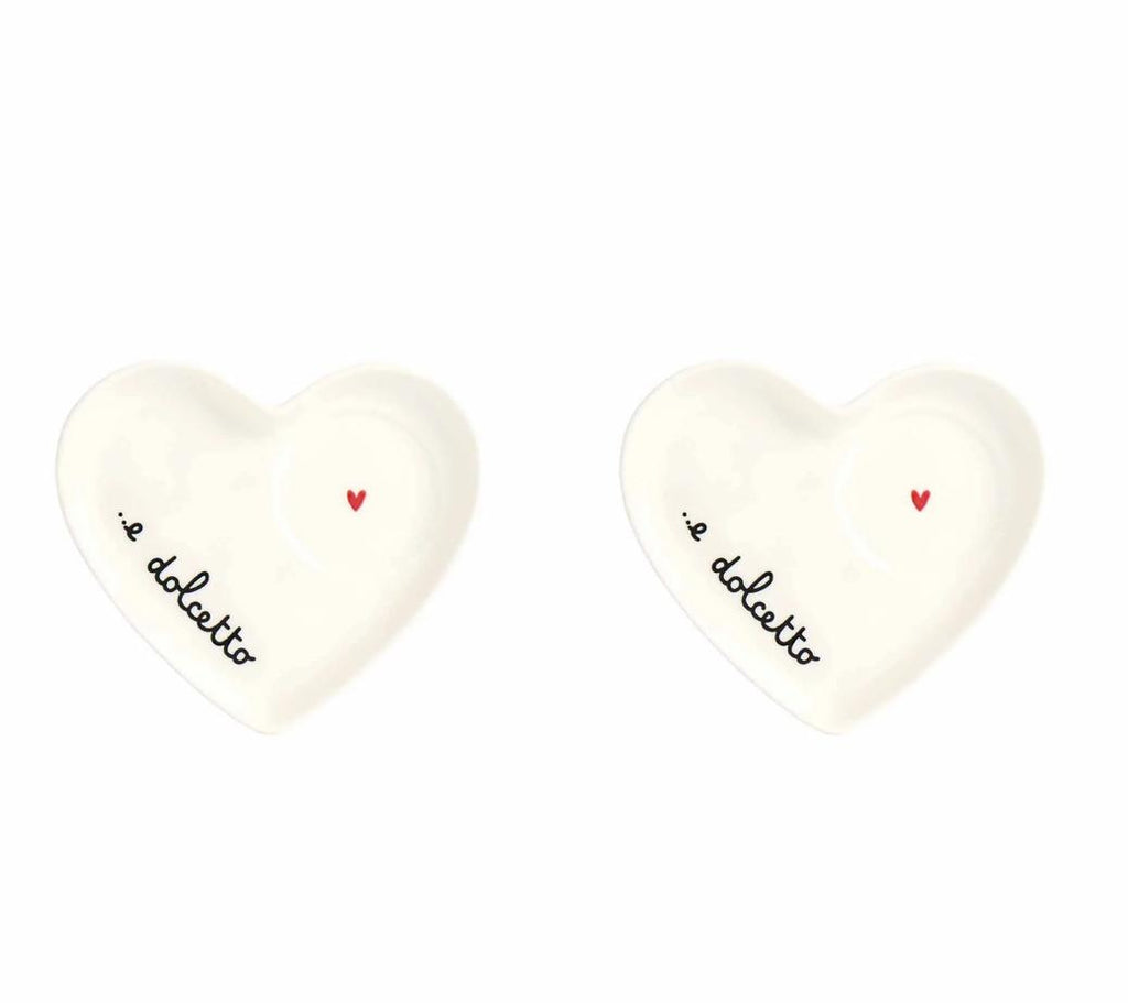 Simple Day Set 2 Piattini cuore per tazze espresso ..e dolcetto 10010787DOLCETTO CUORE Simple Day