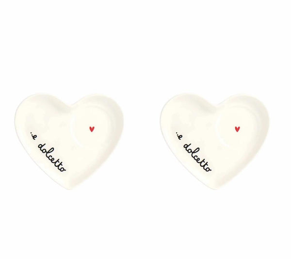 Simple Day Set 2 Piattini cuore per tazze espresso ..e dolcetto 10010787DOLCETTO CUORE Simple Day