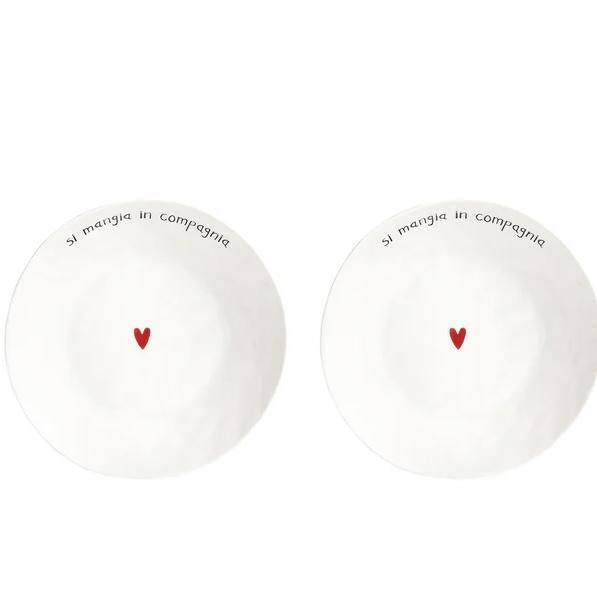 Simple Day set 2 piatti piani Si mangia in compagnia 10011019SI MANGIA IN COMPAGNIA Simple Day