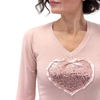 Simona M maglione a V cuore paillettes V CUOREROSA Simona M.