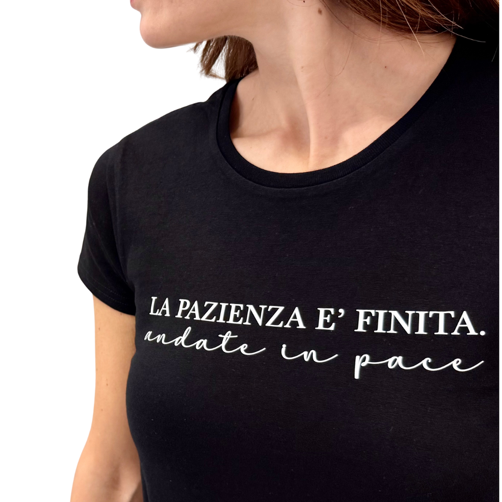 Simona M T-shirt Pazienza T-SHIRT PAZIENZANERO Simona M.