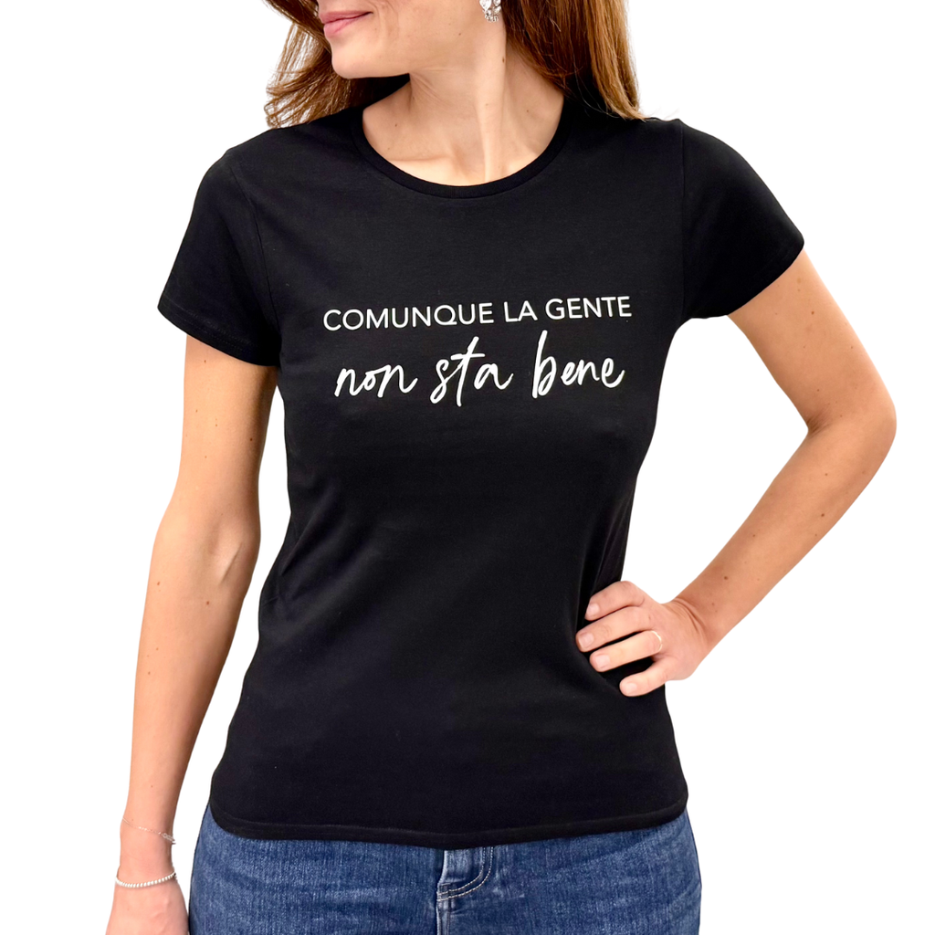 Simona M  T-shirt La Gente T-SHIRT LA GENTENERO Simona M.