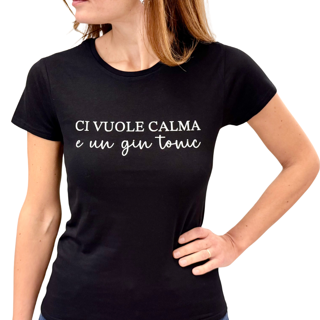 Simona M  T-shirt Gin Tonic T-SHIRT GIN TONICNERO Simona M.