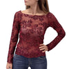 Blue Joint maglia paillettes 99044BURGUNDY blue joint