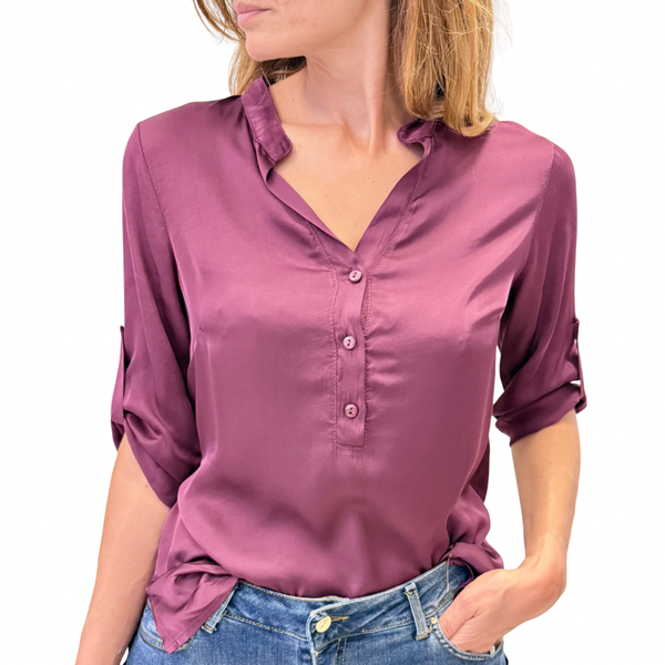Blue Joint camicia raso 94405BURGUNDY blue joint