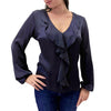 Blue Joint camicia ruches 