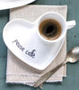 Simple Day Set 2 Piattini cuore per tazze espresso Pausa caffè 10010788PAUSA CAFFÈ Simple Day