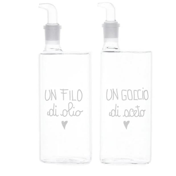 Simple Day 2 bottiglie filo olio - goccio aceto 400ml 10012295FILO OLIO - GOCCIO ACETO Simple Day