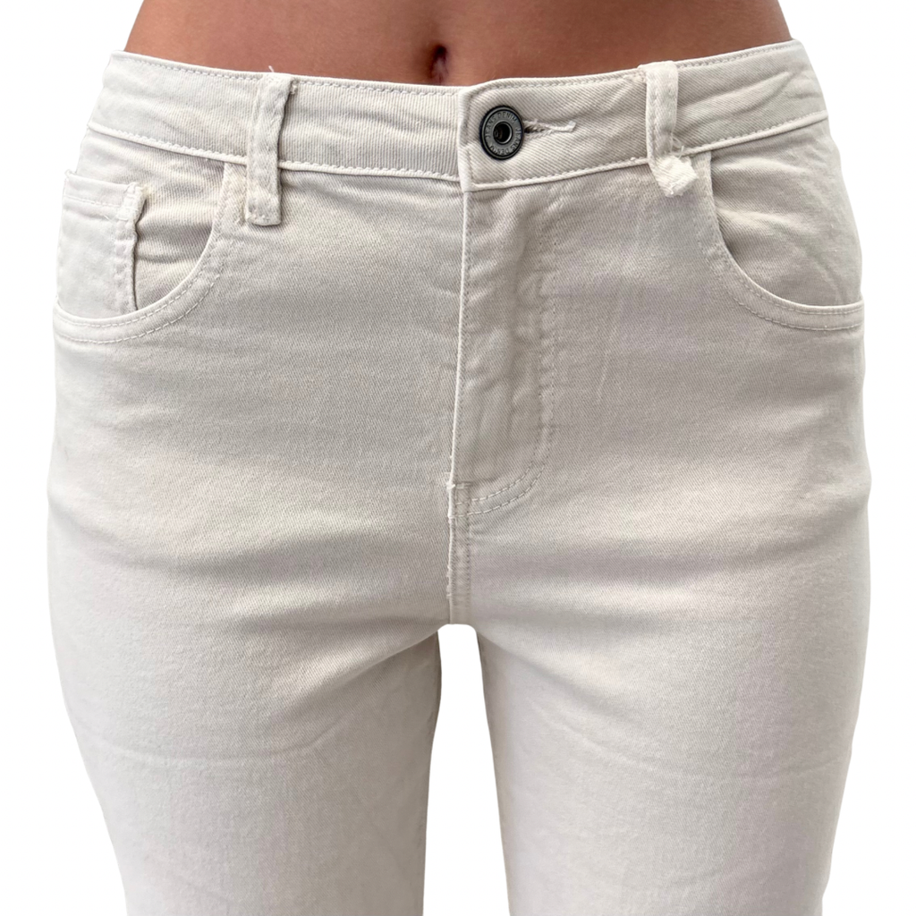 Sunway pantalone orlo sfrangiato T6826BIANCO LANA Sunway