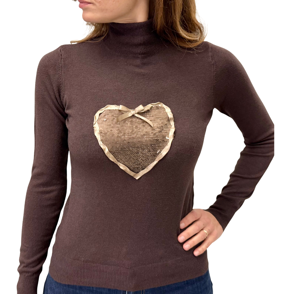 Simona M dolcevita cuore paillettes DOLCEVITA CUOREMORO Simona M.