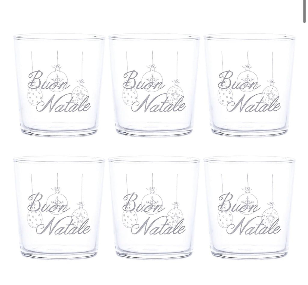 Simple Day Set 6 Bicchieri acqua Palline Natale 10011803BUON NATALE PALLINE Simple Day