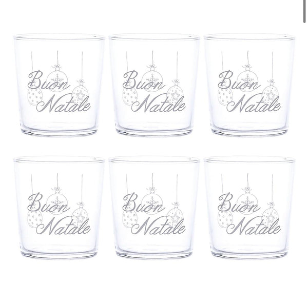 Simple Day Set 6 Bicchieri acqua Palline Natale 10011803BUON NATALE PALLINE Simple Day