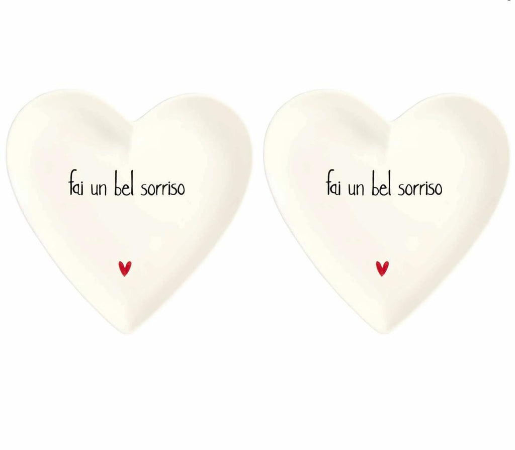 Simple Day Set 2 Piatti cuore Fai un bel sorriso 10011056FAI UN BEL SORRISO Simple Day