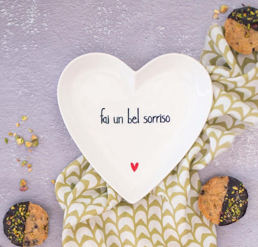 Simple Day Set 2 Piatti cuore Fai un bel sorriso 10011056FAI UN BEL SORRISO Simple Day